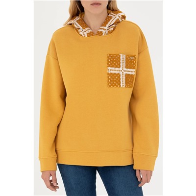 Kadın Hardal Sweatshirt