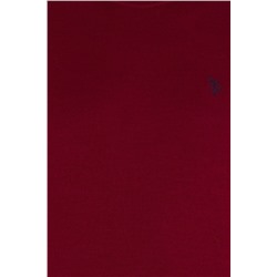 Erkek Bordo Bisiklet Yaka Basic Triko Kazak