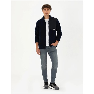 Lacivert Regular Fit Sweatshirt