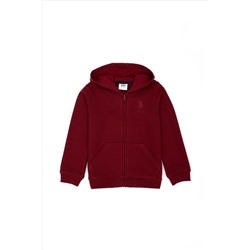 Erkek Çocuk Bordo Basic Sweatshirt