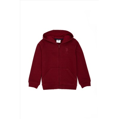 Erkek Çocuk Bordo Basic Sweatshirt