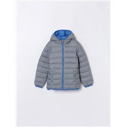 LIGHTWEIGHT HOODED PUFFER JACKET