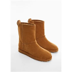 Bota piel borreguito -  Mujer | MANGO OUTLET Melilla