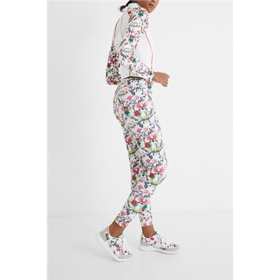 Legging slim tobillero floral
