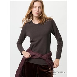 HEATTECH Ultra Warm Crew Neck T-Shirt (Long Sleeve)