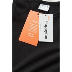 Майка-топ в рубчик для девочки Happyfox