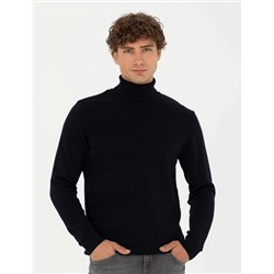 Lacivert Slim Fit Kazak