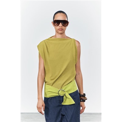 ASYMMETRIC RUSTIC TOP