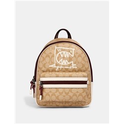 Vale Medium Charlie Backpack In Signature Canvas With Rexy By Guang Yu