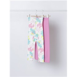 2-PACK OF LONG BASIC PLAIN AND PRINTED LEGGINGS