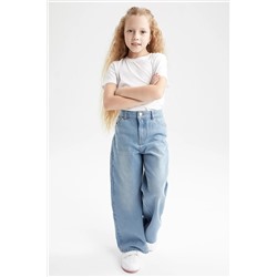 Defacto Kız Çocuk Geniş Paça Jean Pantolon W5915A622SP