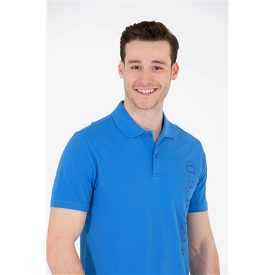 Erkek Saks Polo Yaka Tişört