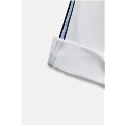 POPLIN SHIRT WITH SIDE STRIPE
