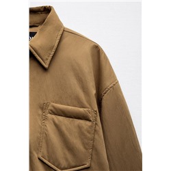 WATER-REPELLENT QUILTED NYLON OVERSHIRT