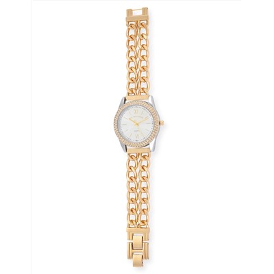 LADIES CLASSIC GOLD LINK BRACELET WATCH
