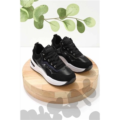 Bambi Siyah Paraşüt Kadın Sneaker K01970002267