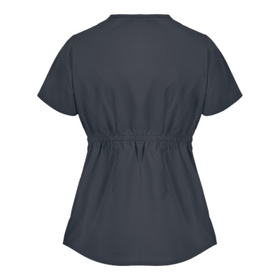 Butter-Soft Scrubs by UA™ Empire Waist Y-Neck Top w/ Rhinestone Detail
