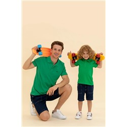 Erkek Yeşil Basic Polo Yaka Tişört