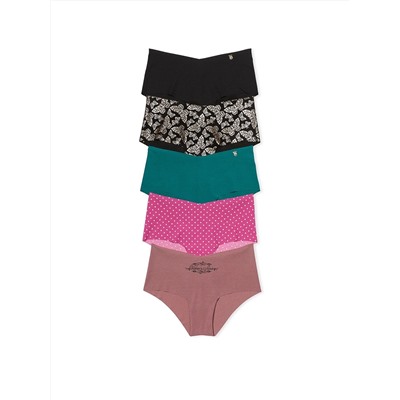 5-Pack No-Show Cheeky Panties