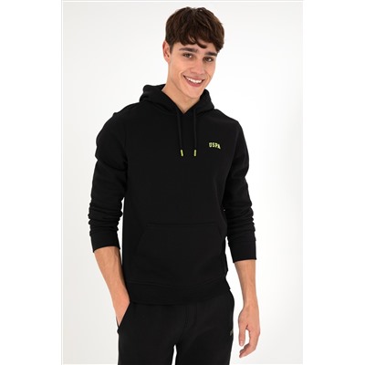 Erkek Siyah Basic Sweatshirt