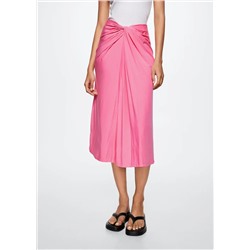 Falda nudo decorativo -  Mujer | MANGO OUTLET Melilla