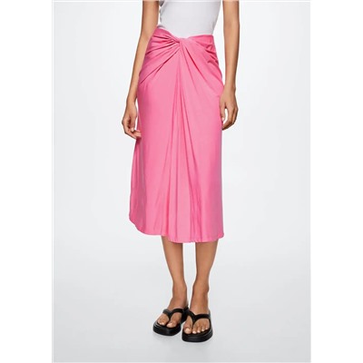Falda nudo decorativo -  Mujer | MANGO OUTLET Melilla