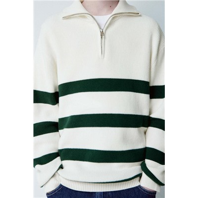 STRIPED KNIT SWEATER