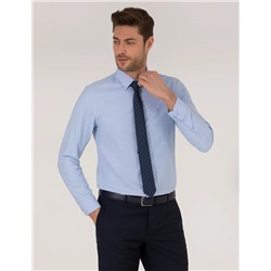 Koyu Mavi Slim Fit Oxford Gömlek