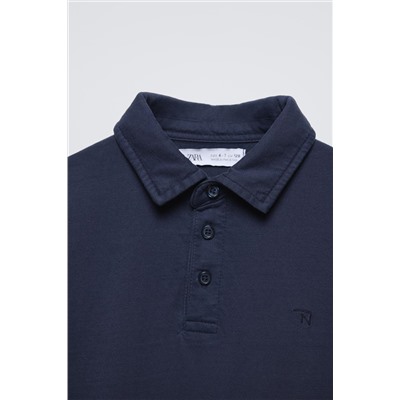 FADED-EFFECT POLO SHIRT