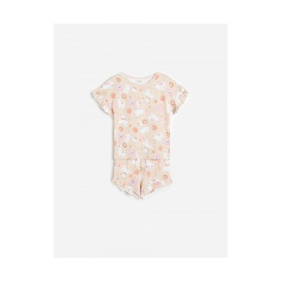 Bedrucktes Pyjama-Set aus Baumwolle