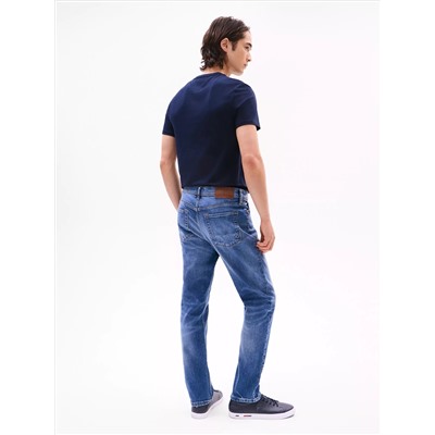 Faded Wash Stretch Straight Jean