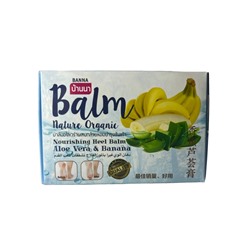 [BANNA] НАБОР Бальзам для стоп питающий БАНАН И АЛОЕ ВЕРА Nature Organic, 6 шт*25 гр
