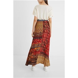 Falda larga floral