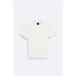 Avva, Erkek Beyaz Polo Yaka Pamuklu Jakarlı T-Shirt A41Y1167