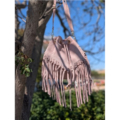 Итальянская сумка из натуральной кожи AB.Z · Pelle · Bary flecas (440) Rosa