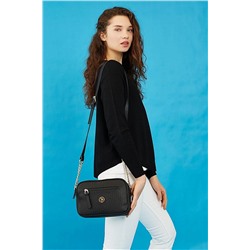 U.S. Polo Assn. Us8708 Siyah Kadın Çapraz Çanta US8708