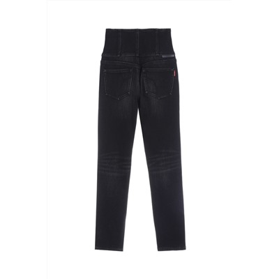 Vaquero slim de tiro alto Negro