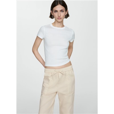 Pantalón algodón cintura elástica