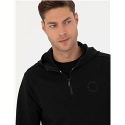 Siyah Regular Fit Sweatshirt