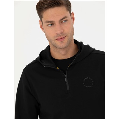 Siyah Regular Fit Sweatshirt