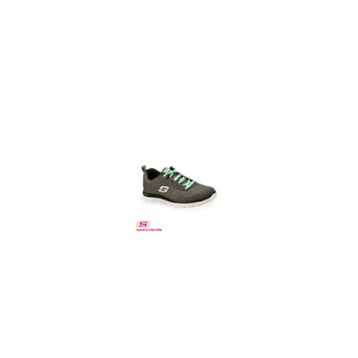 Skechers Women's Sweet Spot Gray/Mint Athletic Nursing Shoe