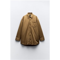 WATER-REPELLENT QUILTED NYLON OVERSHIRT