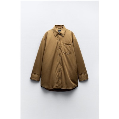 WATER-REPELLENT QUILTED NYLON OVERSHIRT