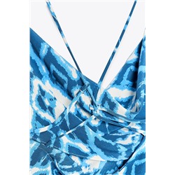 PRINTED CAMISOLE MIDI DRESS