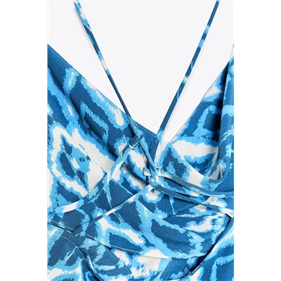PRINTED CAMISOLE MIDI DRESS