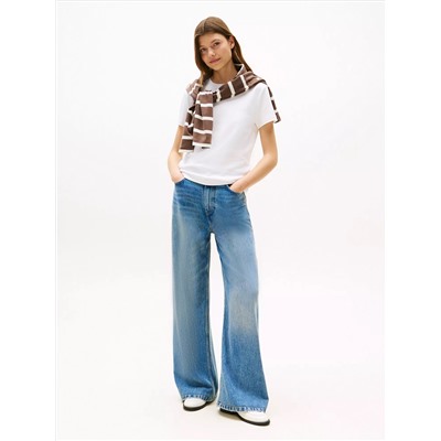 Drapey Smooth Cotton Crewneck T-Shirt