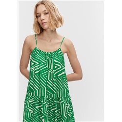 Vestido largo estampado