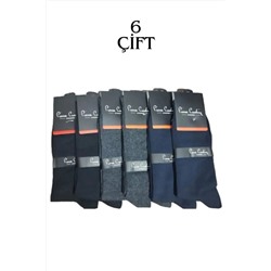 Pierre Cardin, Erkek Çok Renkli Pamuk Dört Mevsim Çorap 6 Çift