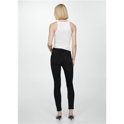Jeans skinny tiro alto