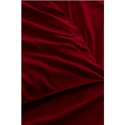 Manon King Size %100 Pamuk Ranforce Düz Nevresim - Kırmızı